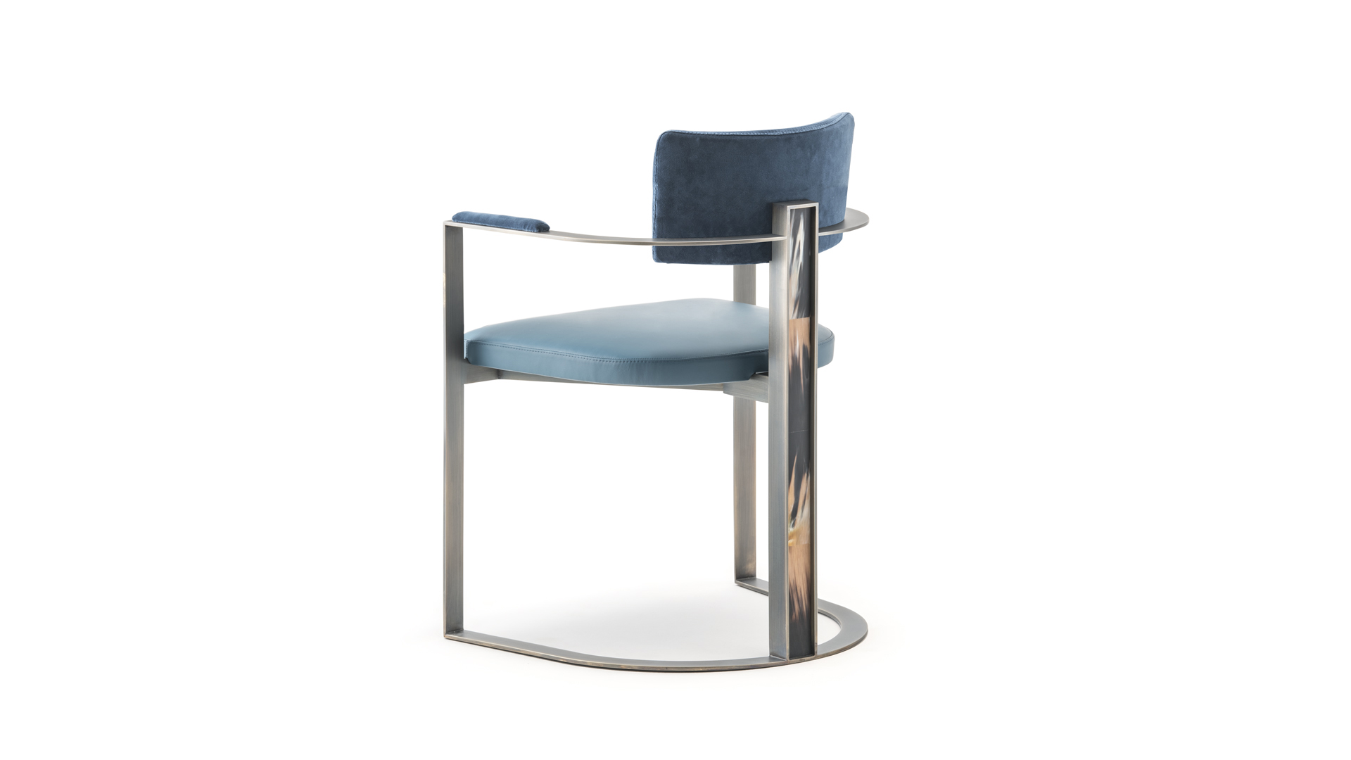 Sofas and seats - Sveva chair with horn inlays 6043S - cover - Arcahorn